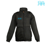 Weatherproof children's jacket, 210 g/m2, SOL'S Surf black colour view with print area