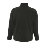 Softshell jacket, polyester, 340 g/m2, SOL'S Relax black colour rear view