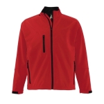 Softshell jacket, polyester, 340 g/m2, SOL'S Relax red colour sixth view