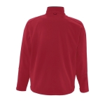 Softshell jacket, polyester, 340 g/m2, SOL'S Relax red colour rear view