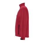 Softshell jacket, polyester, 340 g/m2, SOL'S Relax red colour side view