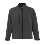 Softshell jacket, polyester, 340 g/m2, SOL'S Relax dark grey colour