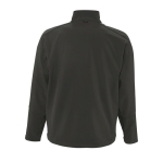 Softshell jacket, polyester, 340 g/m2, SOL'S Relax dark grey colour rear view