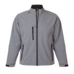 Softshell jacket, polyester, 340 g/m2, SOL'S Relax marbled grey colour