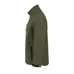 Softshell jacket, polyester, 340 g/m2, SOL'S Relax military green colour side view