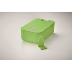 Lunch box with mobile phone holder and large capacity, 1 L lime colour sixth photographic view