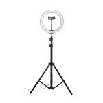 Set with LED light ring, tripod and holder for promotions view with print area