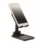 Foldable mobile phone and tablet holder with anti-slip coating black colour second view