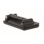 Foldable mobile phone and tablet holder with anti-slip coating black colour seventh view