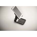 Foldable mobile phone and tablet holder with anti-slip coating black colour seventh photographic view