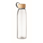 Leakproof glass bottle, 500ml transparent colour