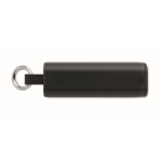 Rechargeable Bluetooth earphones with keyring & phone holder black colour fifth view