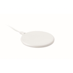 White wireless charger for smartphones white colour