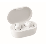 Earphones with Bluetooth and charger case white colour