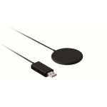 Magnetic wireless phone charger device for fast charging black colour third view