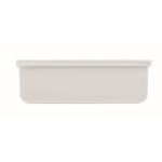 Practical lunch box made of PP with cutlery, 700 ml white colour fourth view