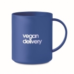 Essential plastic coffee cup, for promotions, 300 ml blue colour main view