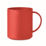 Essential plastic coffee cup, for promotions, 300 ml red colour