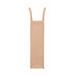 Beige jute and canvas wine bag, 320 g/m2 beige colour sixth view