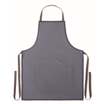 Denim kitchen apron with adjustable neck strap, 240 g/m2 blue colour fifth view