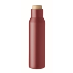 Leak-proof stainless steel thermal bottle for promotion, 500 ml burgundy colour