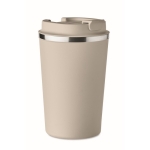 Double-walled thermal mug, stainless steel, 350 ml beige colour