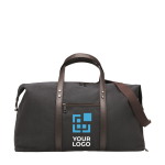 Perfect bag for short trips, canvas and recycled PU view with print area