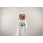 Glass bottle with a cork stopper, 600 ml transparent colour fifth photographic view