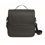 Large, recycled cooler bag with lunch box black colour sixth view