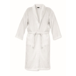 Bathrobe made of 100% organic cotton, size XL/XLL, 350 g/m2 white colour