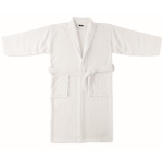 Bathrobe made of 100% organic cotton, size XL/XLL, 350 g/m2 white colour second view