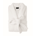 Bathrobe made of 100% organic cotton, size XL/XLL, 350 g/m2 white colour fourth view