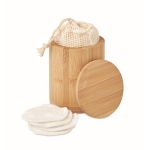 Facial cleansing wipes x20, in a bamboo box wood colour