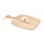 Square wooden chopping and serving board wood colour second view