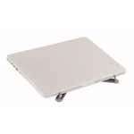 Foldable and notebook stand for devices up to 17”. matt silver colour fourth view