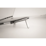 Foldable and notebook stand for devices up to 17”. matt silver colour fifth photographic view