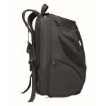 Recycled sports backpack made of RPET black colour fifth view