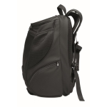 Recycled sports backpack made of RPET black colour sixth view