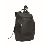 Recycled sports backpack made of RPET black colour tenth view