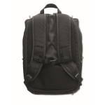 Recycled sports backpack made of RPET black colour