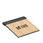 Bamboo ice scraper, ideal as a promotional gift view with print area