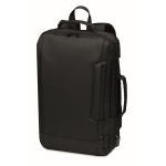 High-quality laptop backpack made from recycled material, 16” black colour second view