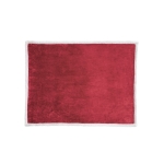 Reversible fleece blanket for sofa, 225 g/m2 burgundy colour first view