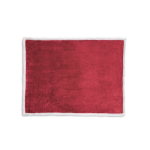 Reversible fleece blanket for sofa, 225 g/m2 burgundy colour