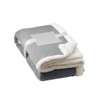 Reversible fleece blanket for sofa, 225 g/m2 grey colour