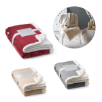 Reversible fleece blanket for sofa, 225 g/m2