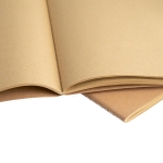 Notebook with sewn cardboard cover blank pages, A4 natural colour