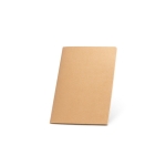 Eco A5 notebook with cardboard cover, cream pages natural colour