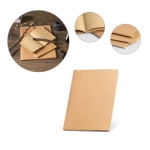 Eco A5 notebook with cardboard cover, cream pages