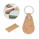 Oval cork keyring, Cork Oval